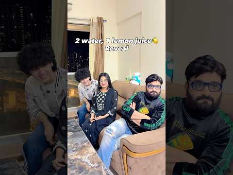 Lemon juice Reveal Short👍🏻 #zidaanshahidaly #family #shorts thumbnail