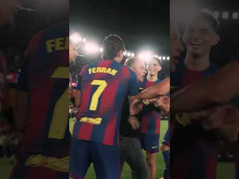 The moment they got Hansi ? #shorts #fcbarcelona #hansi thumbnail