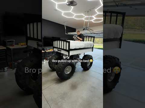 Bro pulled up with his bed 😳 thumbnail
