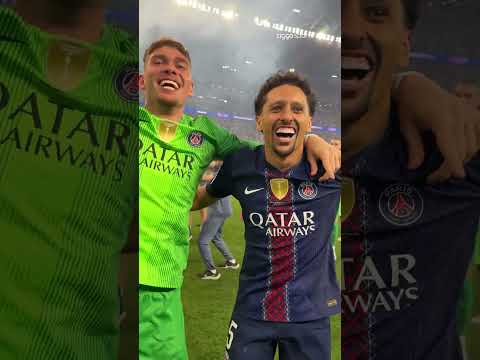 TUSSEN DE WINNAARS! 😍 #ZiggoSport #UCL #PSGARS #Marquinhos #Hakimi thumbnail