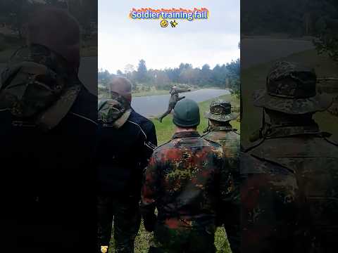 Soldier training fail 🤣 #soldier #tranding #army #shorts thumbnail