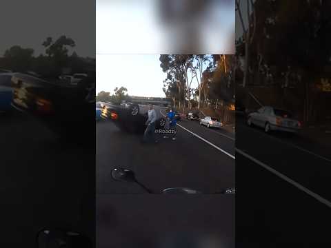 Biker Saves Girl From Overturned Car ? (@rhino177) thumbnail
