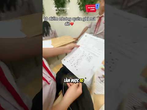 Kết quả điểm thi cuối học kỳ 2 kiểu: ? #shorts thumbnail