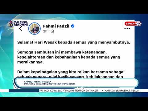 31 MEI 2026 - BTH- SAMBUTAN HARI WESAK PASTIKAN KEHARMONIAN TERUS TERPELIHARA thumbnail