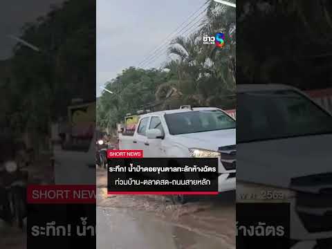 ระทึกทั้งคืน! น้ำป่าดอยขุนตาลทะลักห้างฉัตร ล่าสุดลามท่วมตลาด-ถนนสายหลัก | SHORTS CLIP | ข่าวช่อง8 thumbnail
