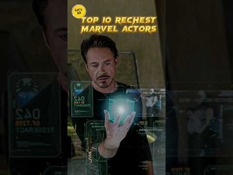 Top 10 Richest Marvel Actor? #shorts #marvel thumbnail