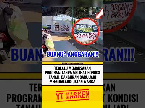 BANGUNAN BARU JADI MENGHALANGI JALAN DIPROTES WARGA⁉️ #beritaterkini #trending #fyp #shortsvideo thumbnail