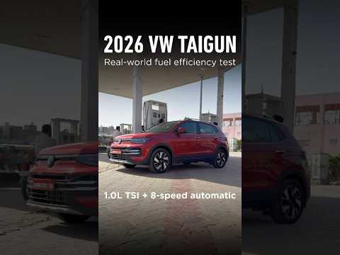 2026 VW Taigun fuel efficiency tested #shorts thumbnail