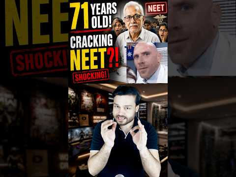 71 Year OLD Grandpa Attempts DOCTOR NEET Medical Exam in India #shorts thumbnail