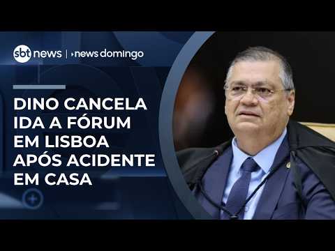 Flávio Dino sofre fratura no pé em acidente doméstico e cancela ida a Portugal | #NewsDomingo thumbnail