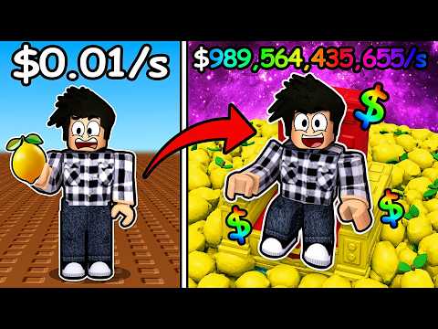 De 0 à $100 BILLIONS de dollars en Vendant des CITRONS dans Roblox... thumbnail