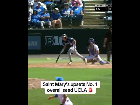 Saint Mary’s upsets the No. 1 overall seed UCLA in the regional opener 🤯 thumbnail
