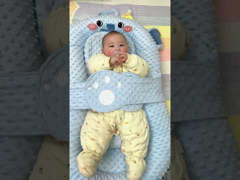 ▶️  Dual Arm Cuddle Support Baby Anti Roll Pillow – Parents Finally Relax ( # 3092 ) thumbnail