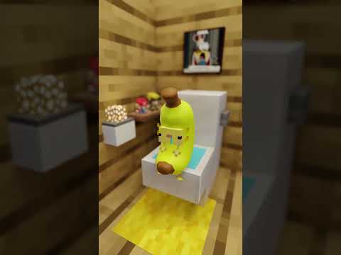 BANANA vs APPLE Get out of the bathroom! #shorts thumbnail
