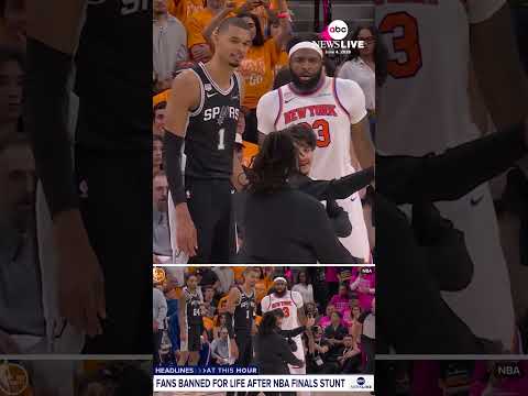 Two fans were hit with lifetime bans after one ran onto court during 4th quarter of NBA Finals thumbnail