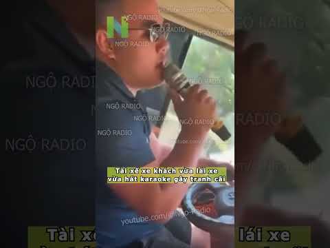 Tài xế xe khách vừa lái xe vừa hát karaoke gây tranh cãi thumbnail