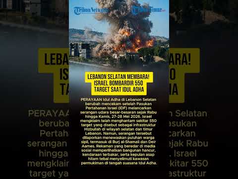 LEBANON SELATAN MEMBARA! ISRAEL BOMBARDIR 550 TARGET SAAT IDUL ADHA thumbnail