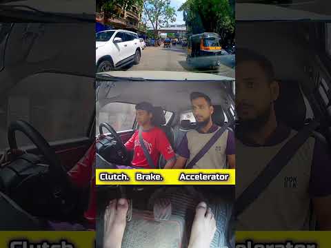 when older brother teaches to younger brother😂 #shorts  #drivinglessons thumbnail