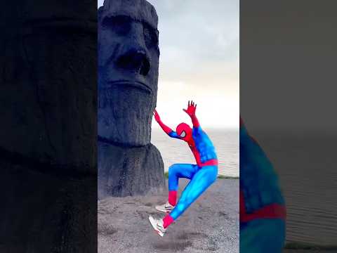 Spiderman was very scared😂 #spiderman thumbnail