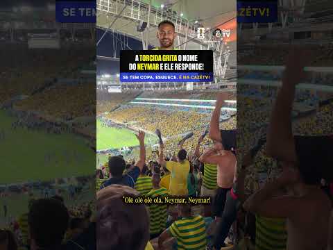 SERÁ QUE O HOMEM É ÍDOLO? NEYMAR É OVACIONADO NO MARACANÃ (MESMO SEM JOGAR)! ✋😜🤚🎥 @ellendafiel thumbnail