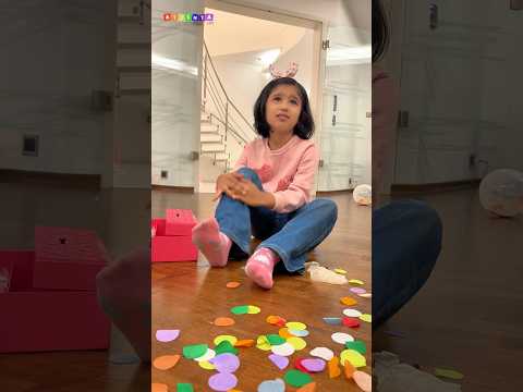 Kids Learn To Be Careful With Confetti 🎈⚠️ thumbnail