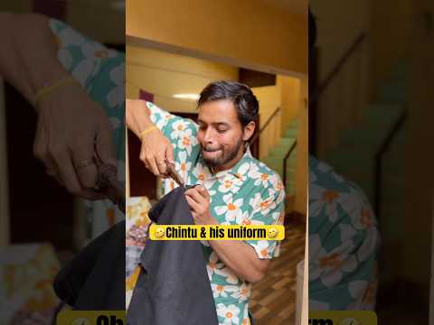 Chintu & his uniform ?? #shorts #trending thumbnail