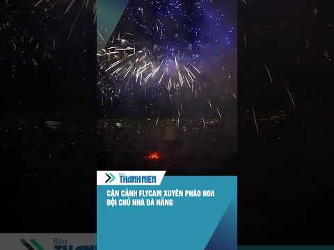Xem flycam bay xuyên pháo hoa đội Đà Nẵng #shorts thumbnail