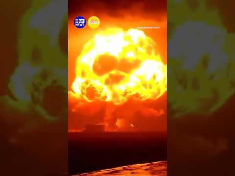Blue Origin rocket explodes during test launch | 9 News Australia thumbnail