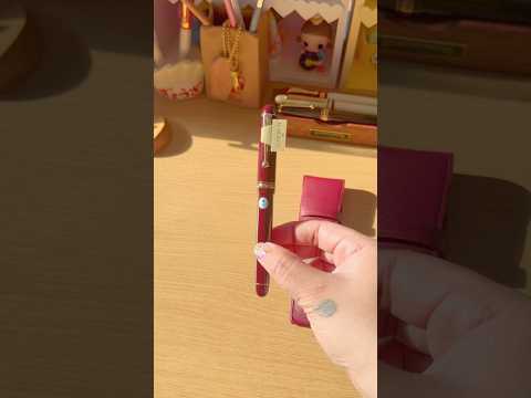 unboxing the Pilot Custom 74 in deep red with colorverse coffee break ink! #fountainpen thumbnail