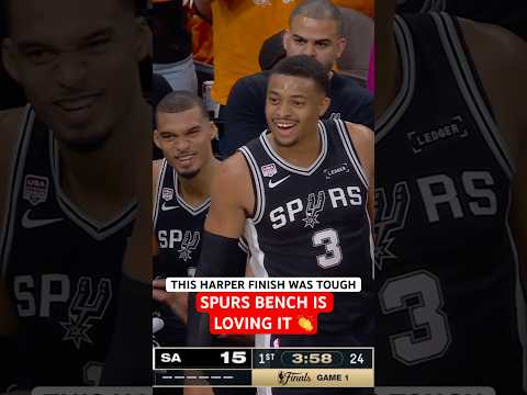 All smiles from the Spurs after this bucket by Harper ‼️🏆 thumbnail