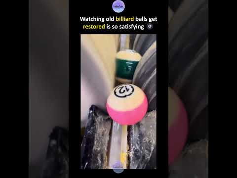 Watching old billiard balls get restored is so satisfying ❤️‍🩹😍 thumbnail