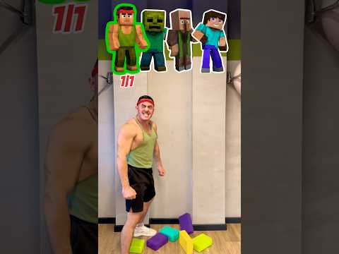 🦠REZO HULK vs Minecraft Zombi🧟‍♂️, Villager👤, Steve🤷‍♂️ | Who is playing unfairly?🥸 #minecraft thumbnail