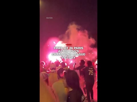 Fires lit in Paris after PSG's Champions League victory thumbnail