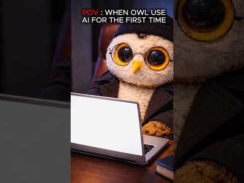 POV: Owl Uses AI for the First Time ?? (Things Got Out of Control ??) #comedy #funny #cute  #panda thumbnail
