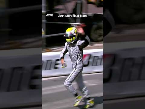 When Jenson Button Ran to the Podium 🥵 thumbnail