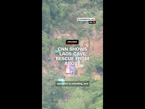 CNN shows Laos cave rescue from above thumbnail