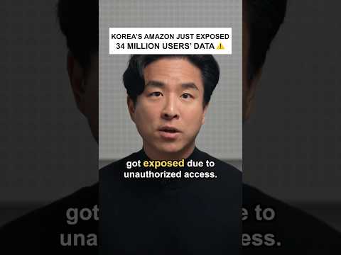 Korea’s Amazon Just Exposed 34 Million Users’ Data #shorts thumbnail