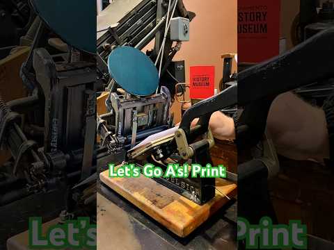 Making a letterpress print for the @Athletics thumbnail