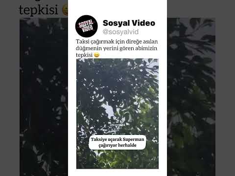 Taksi çağırmak için direğe asılan düğmenin yerini gören abimizin tepkisi ? thumbnail