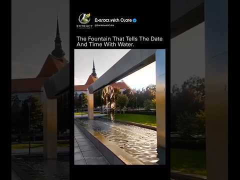 This Fountain Literally Shows the Time With Water 💧⏰ thumbnail