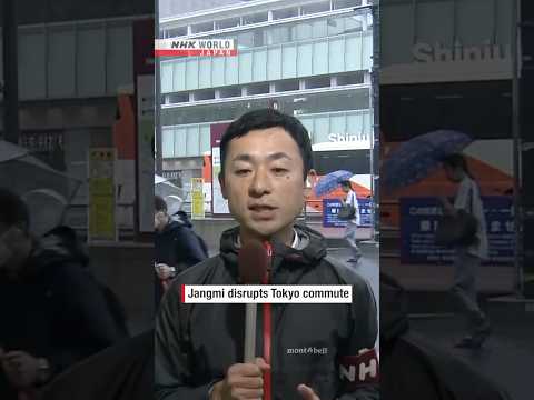 Jangmi disrupts Tokyo commuteーNHK WORLD-JAPAN NEWS #shorts thumbnail