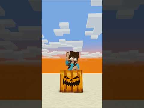 Surprise Pumpkin Transformation #shorts #minecraft #trendingshorts #helpherobrine thumbnail