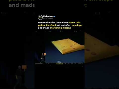 When Steve Jobs Pulls Macbook Air From An Envelope 😳 thumbnail