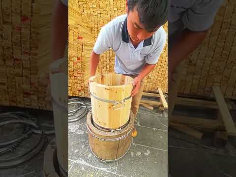 The process of making beekeeping wooden barrels- Good tools and machinery make work easy thumbnail