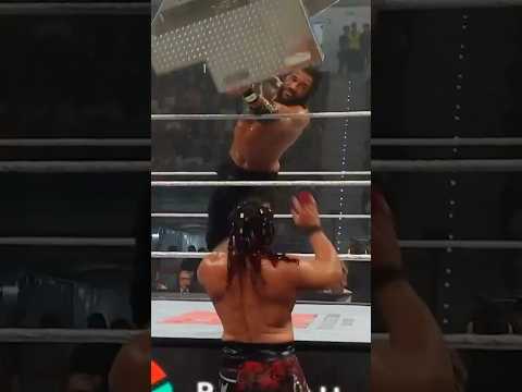 Steel steps to the dome is brutal 😳⛓️ #WWEClash thumbnail