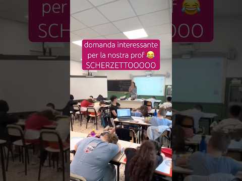 PROF COME SI DICE? 😂 #scuola thumbnail