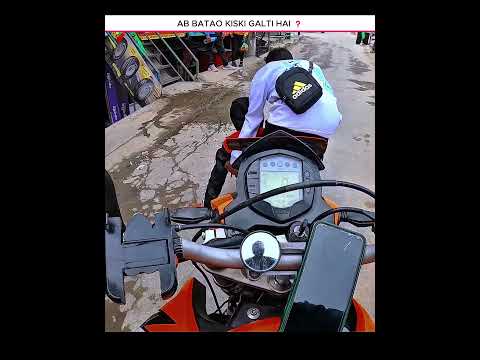 Ab Batao Kiski Galti  Hai Ye ❓😫#motovlog #viral #ytshorts #crash #bikecrashing #emotional #reels thumbnail