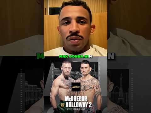 🥷Prates on Conor McGregor vs Max Holloway🥊 thumbnail