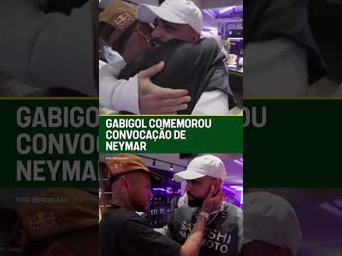 O GABIGOL COMEMOROU A CONVOCAÇÃO JUNTO COM O NEYMAR! #shorts thumbnail