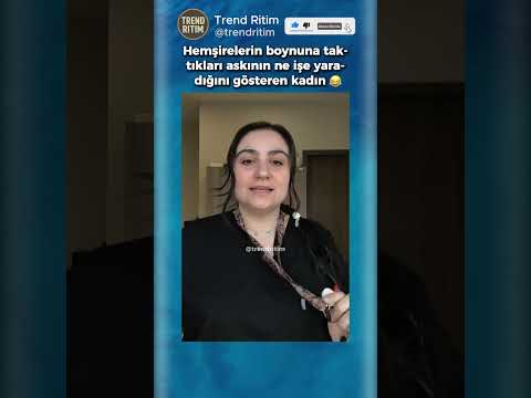 Hemşirelerin Boynundaki Şeyin Ne İşe Yaradığını Gösteren Kadın 😂😁 thumbnail
